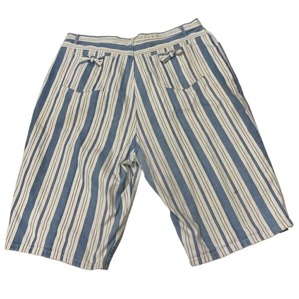 Stefano Striped Denim Shorts